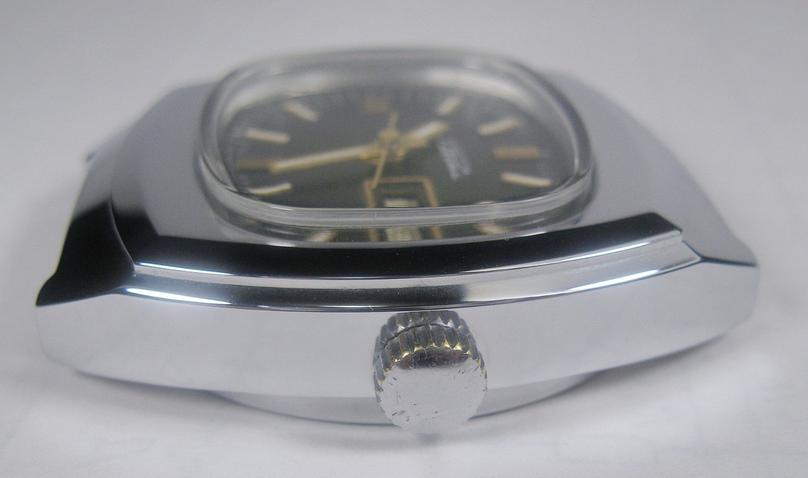 Vtg RAKETA NEW Case + Strap S/Steel 2628H Soviet Classic 19j Wrist Watch 1970s