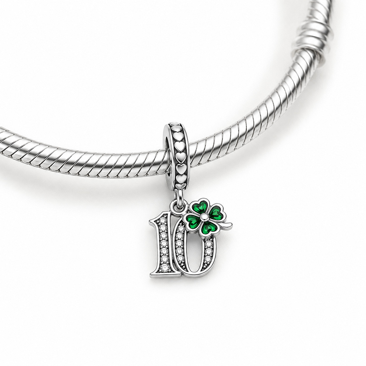 MariaFonte Bead Charm 10 Years 925 Sterling Silver Compatible Pendant