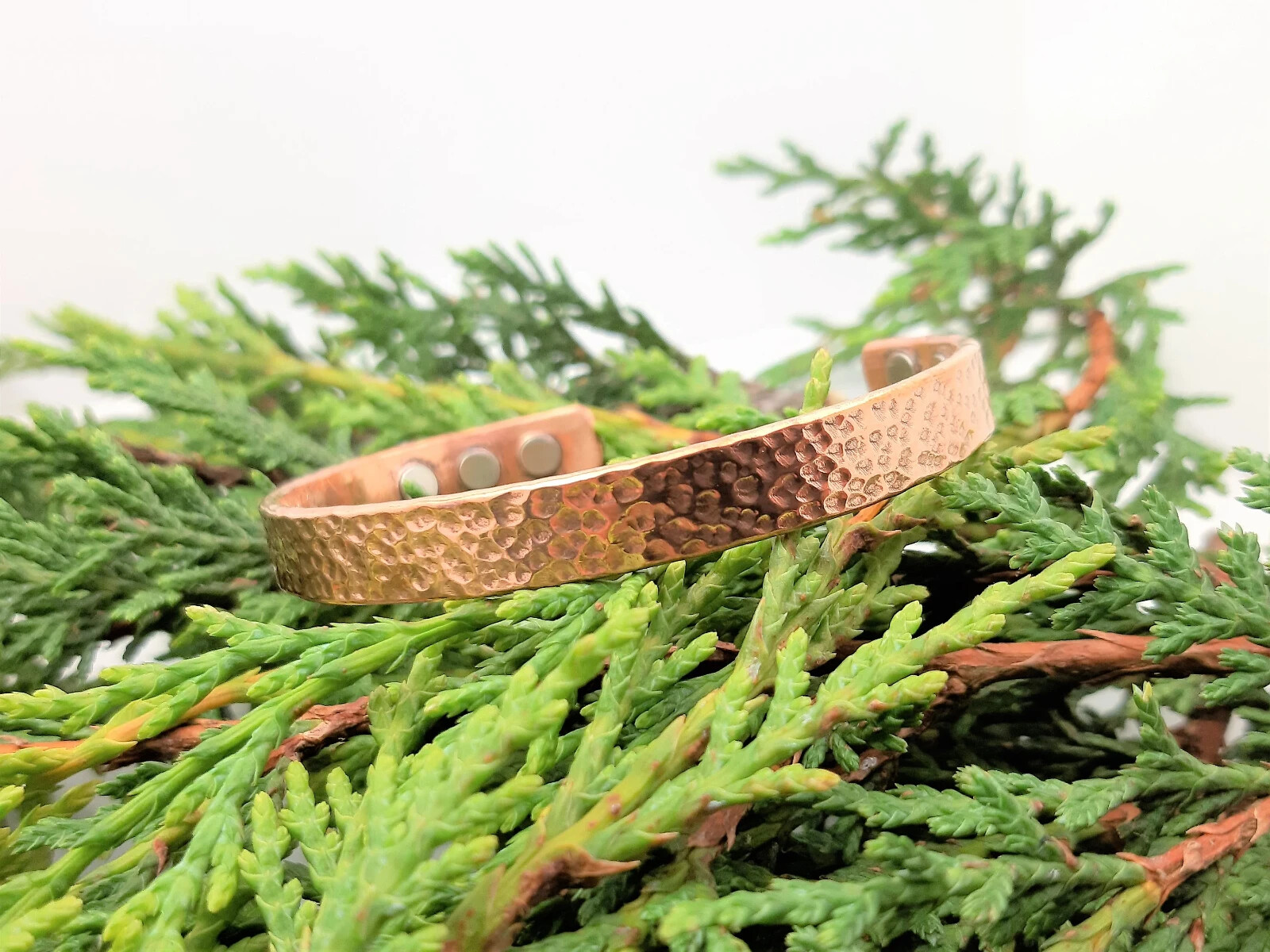 Magnetic pure copper adjustable bracelet with 6magnet,handmade,free UK delivery