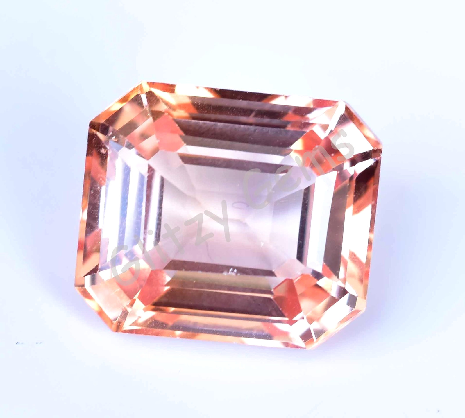 Natural 21.25 Ct GIGANTIC Padparadscha Sapphire Emerald Certified Loose Gemstone