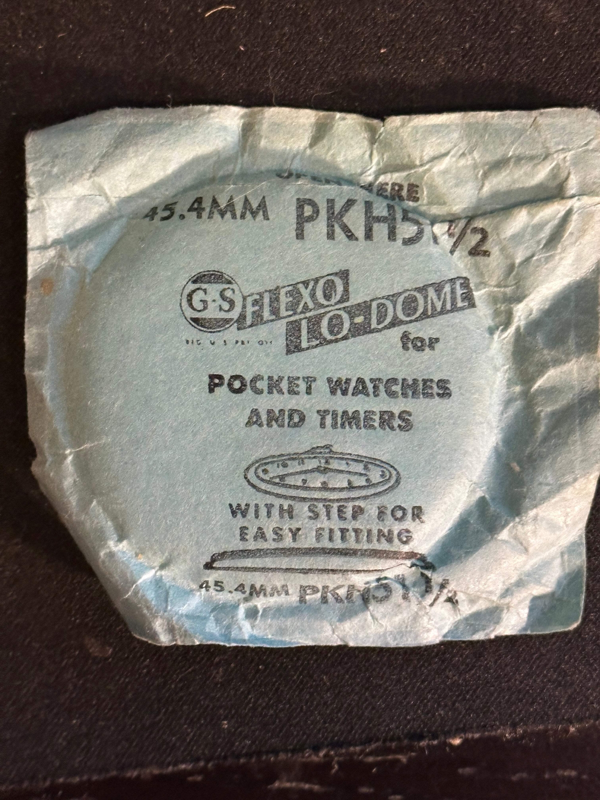 GS PKH51½ Pocket Watch Crystal 45.4mm – New