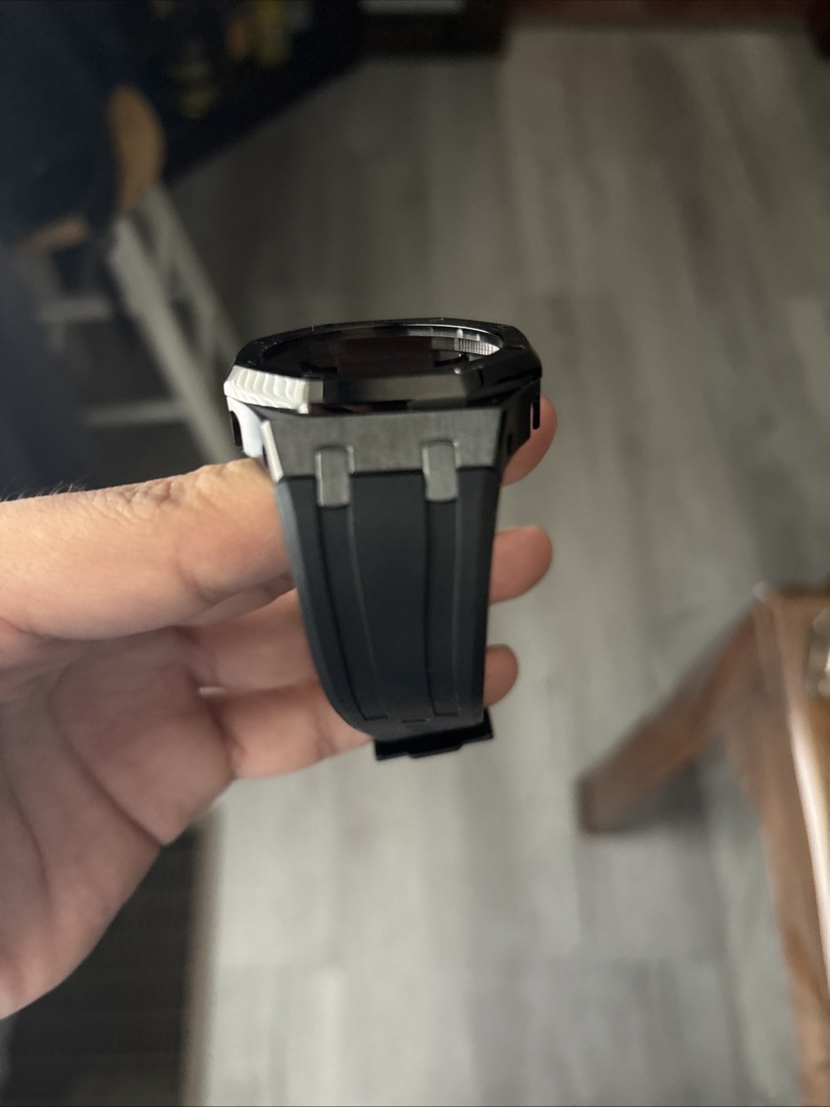 G Shock Mod Kit Black Case Steel Case Rubber Band for G-SHOCK GA-2100 NEW W/Box