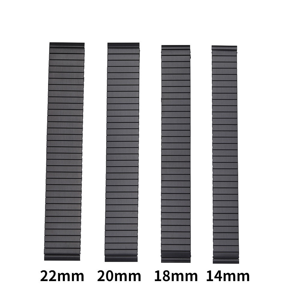One-Piece Stainless steel Expander stretch metal watch Strap band16/18/20/22mm