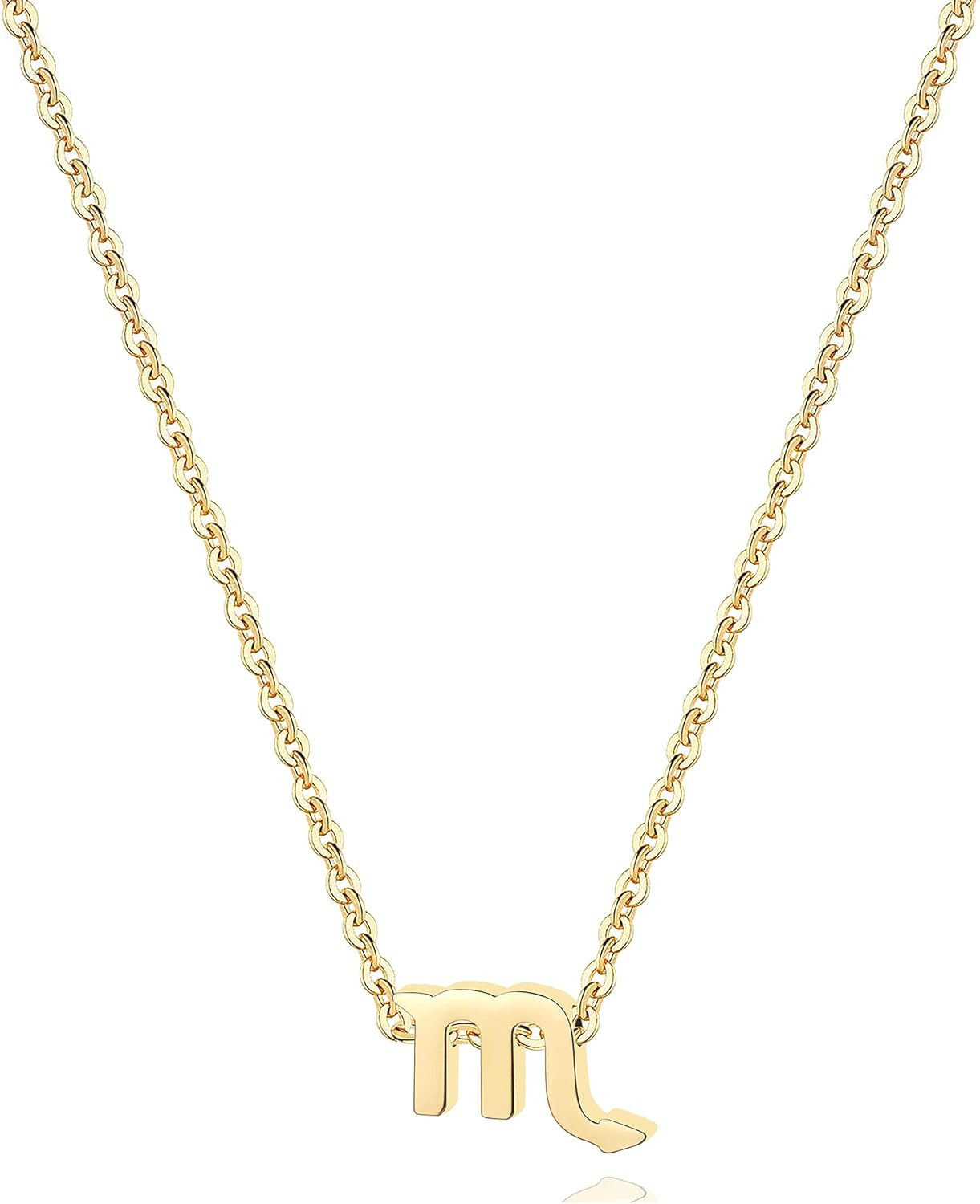 18K Gold Plated Astrology Necklace for Women Jewelry,12 Zodiac Pendant Horoscope