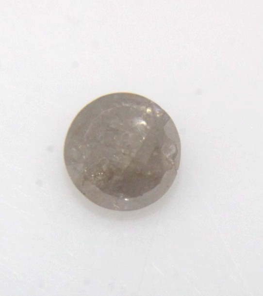 0.61Ct Rose Cut Diamond Natural Real Semi Transparent Green Round 5.32x.2.60 MM0
