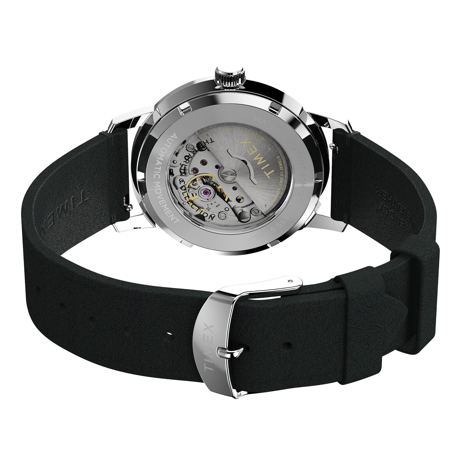 Timex Marlin Automatic 40mm Leather Strap Watch TW2W59700