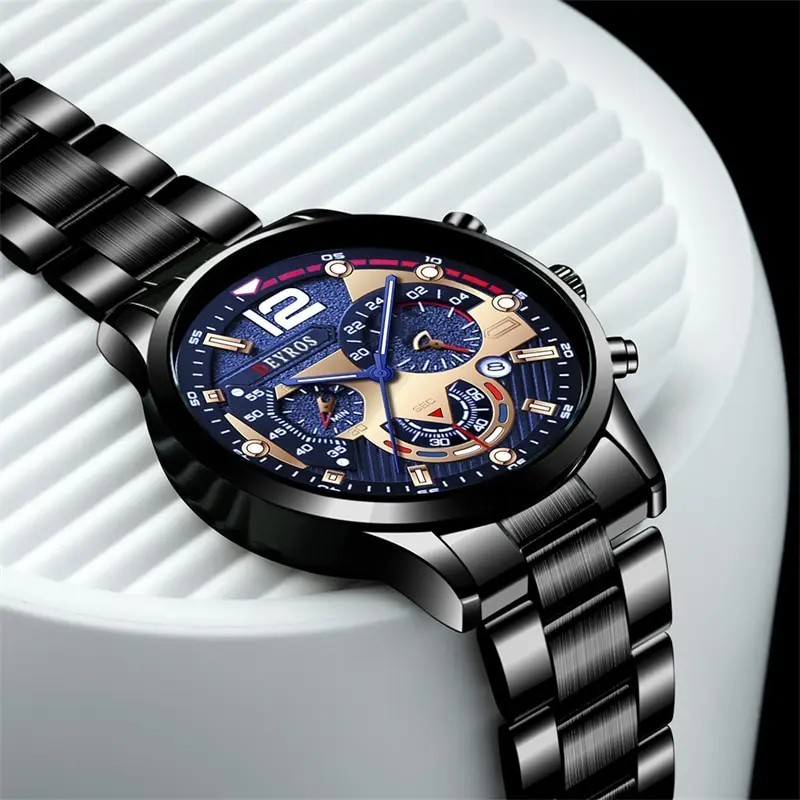 Mens Fashion Watch Quartz Wrist Watch Casual Business Luxury Accessories