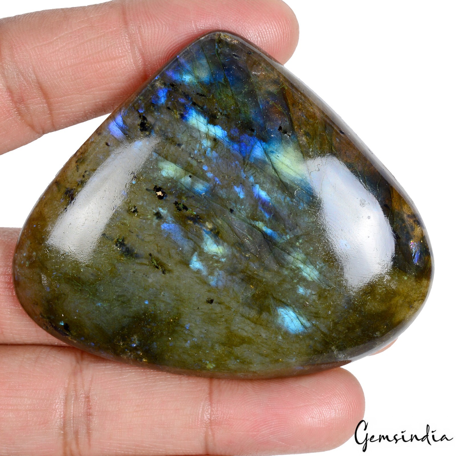 360 Ct Natural Untreated Blue Shine Labradorite Pear Cab Gems Pendant Size Gems