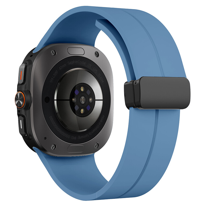 Magnetic Buckle Strap For Samsung Galaxy Watch Ultra 47mm Premium Silicone Band
