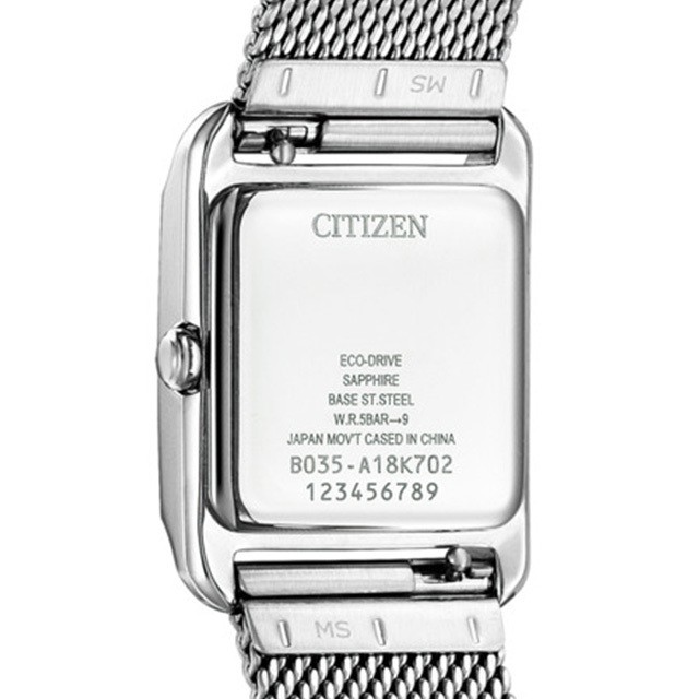 Citizen L Square Collection Square Shape Solar Eco Drive Watch EW5590 62A