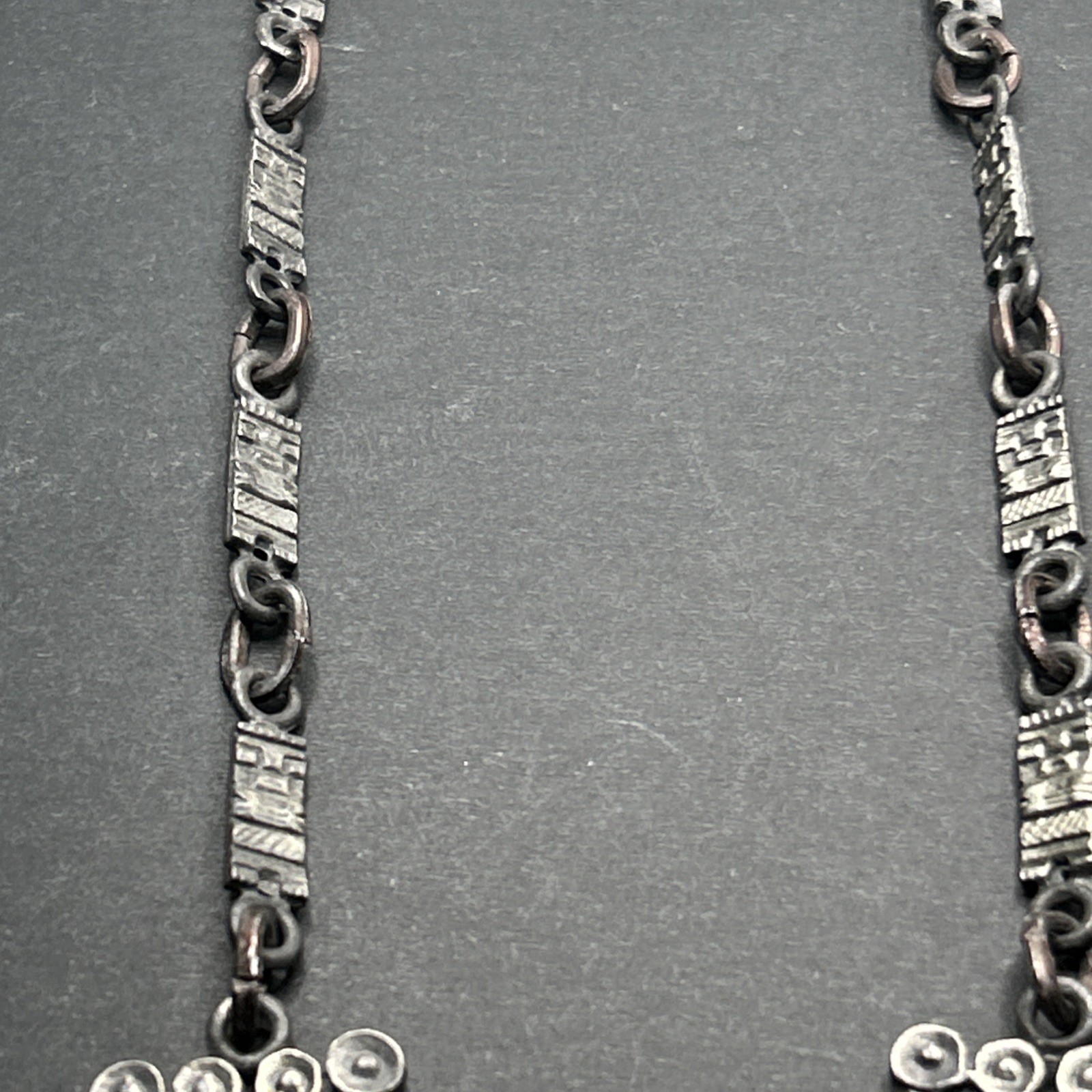 Tiajuanaco Jewels Made In Bolivia Tribal Necklace Creation God Signed Aztec Rare
