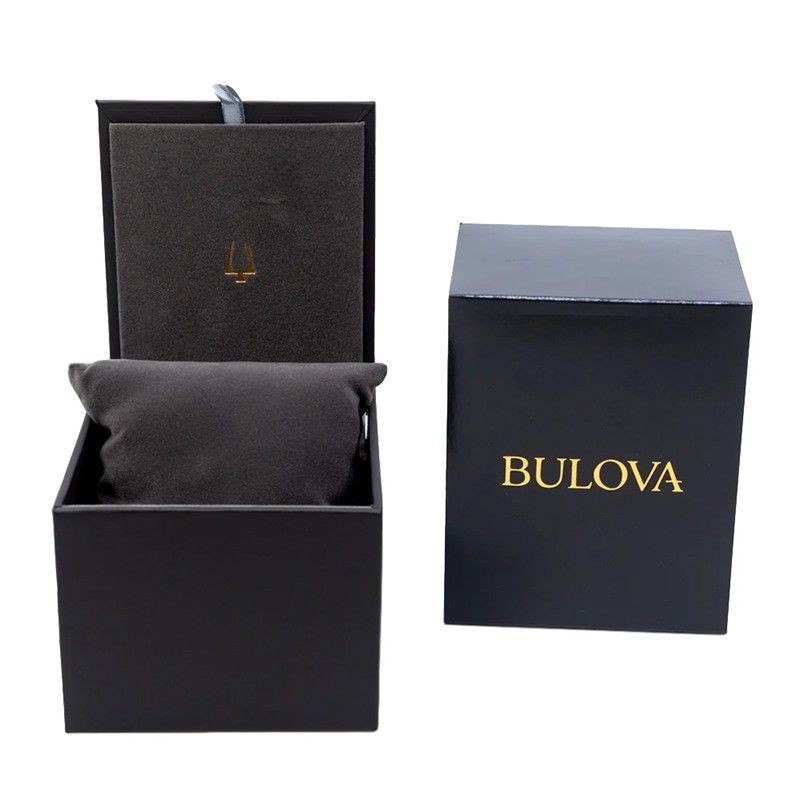 Bulova Marine Star 96B256 Mens Watch Chronograph Blue Dial Stainless Steel 100M