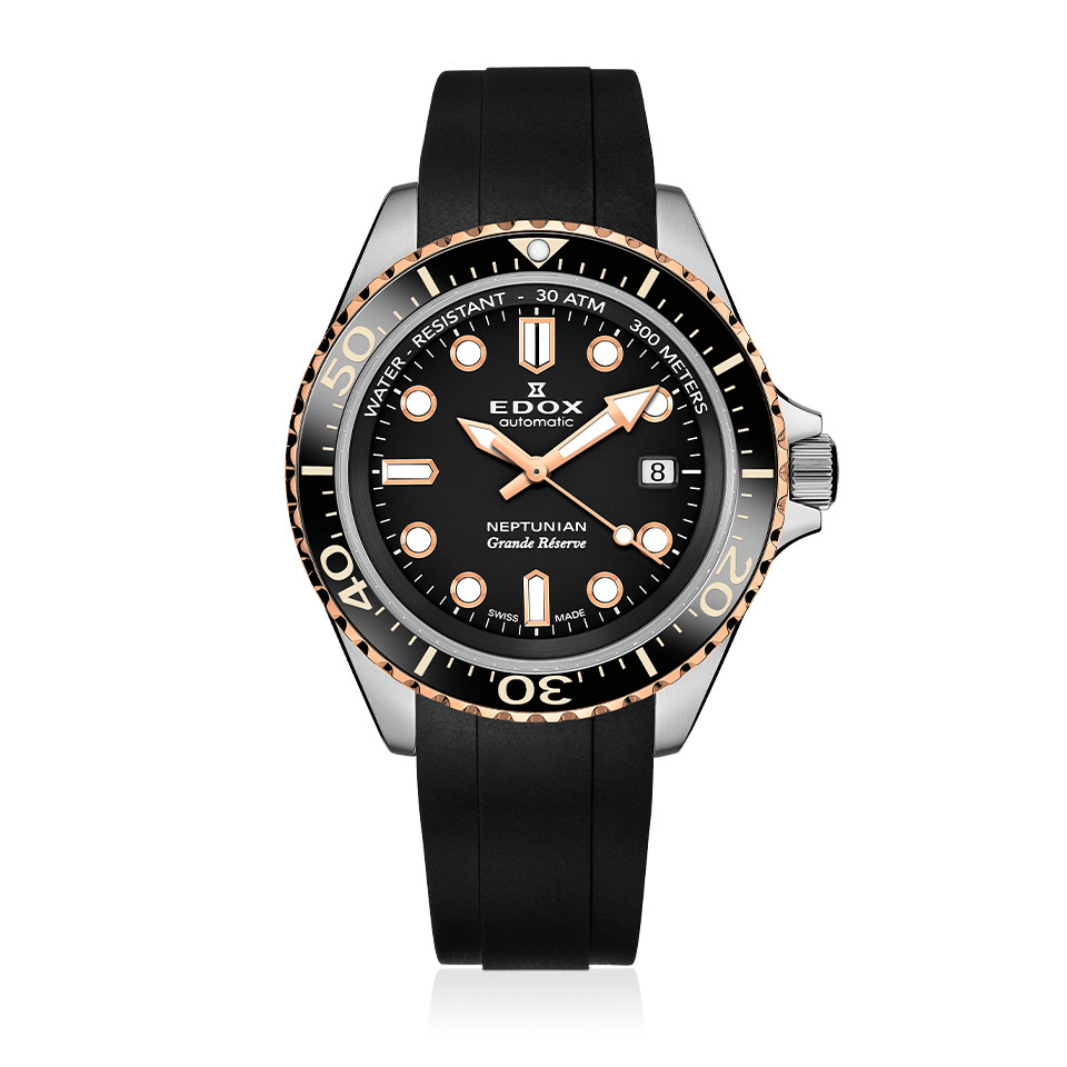 Edox Men’s Neptunian 42mm Automatic Watch 80801-3NRCA-NIR