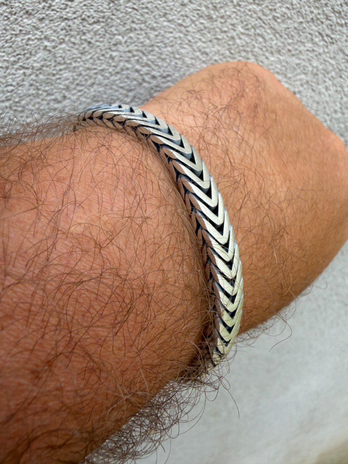 Custom 3 Link Miami Cuban Python Bracelet 12mm Real 925 Silver Oxidized Finish