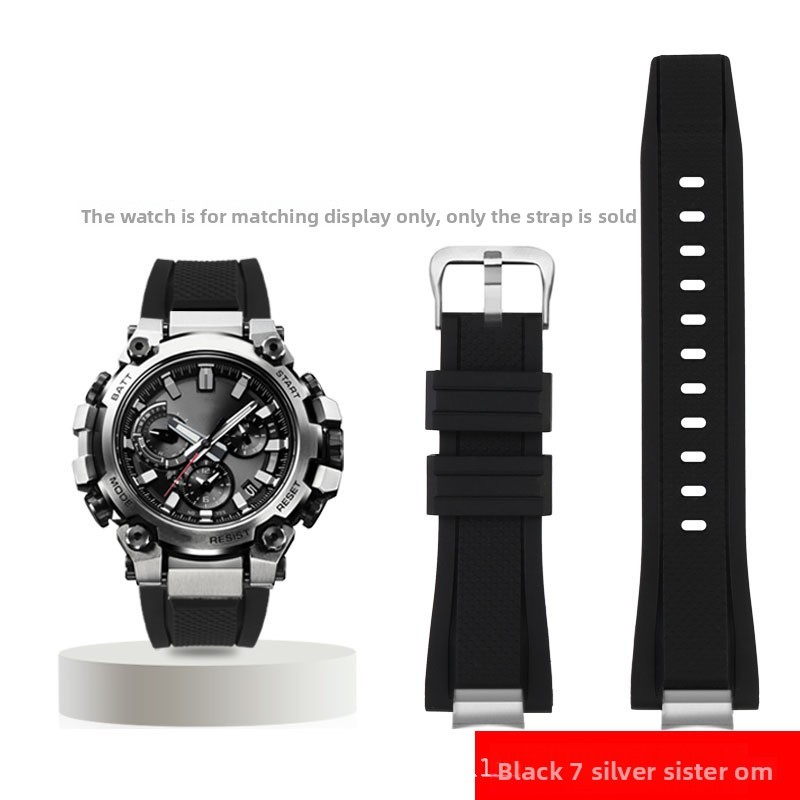 Waterproof Rubber Watch Strap for Casio G-SHOCK MTG-B3000 Metal Tough Series