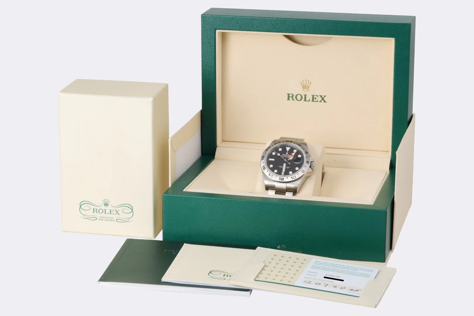 Rolex Explorer II 216570 Stainless Steel 42mm Watch (Box & CPO Card)