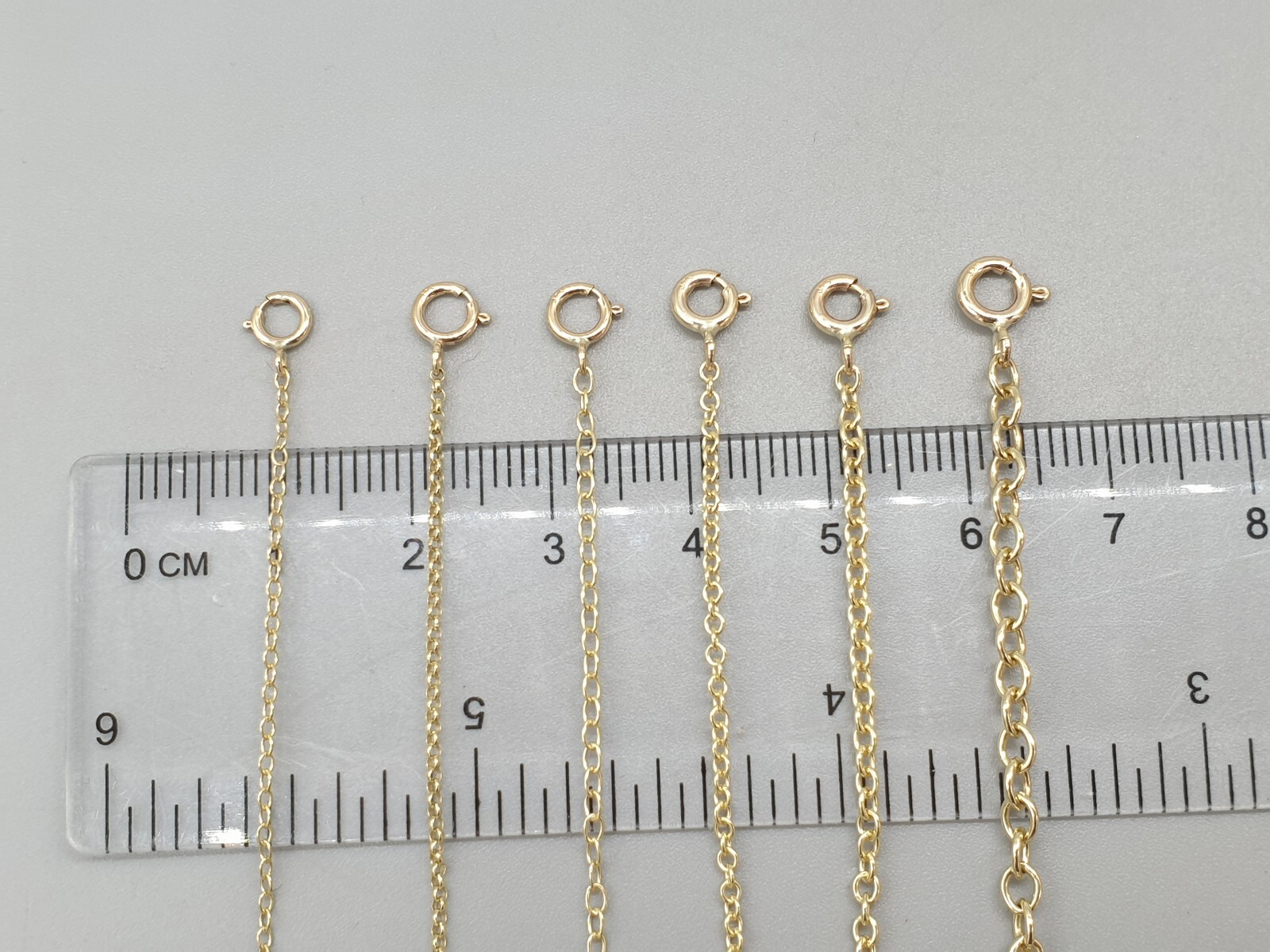 9ct Yellow Gold Extender Chain 9k Safety Bracelet Necklace Extension 0.5″ to 4″