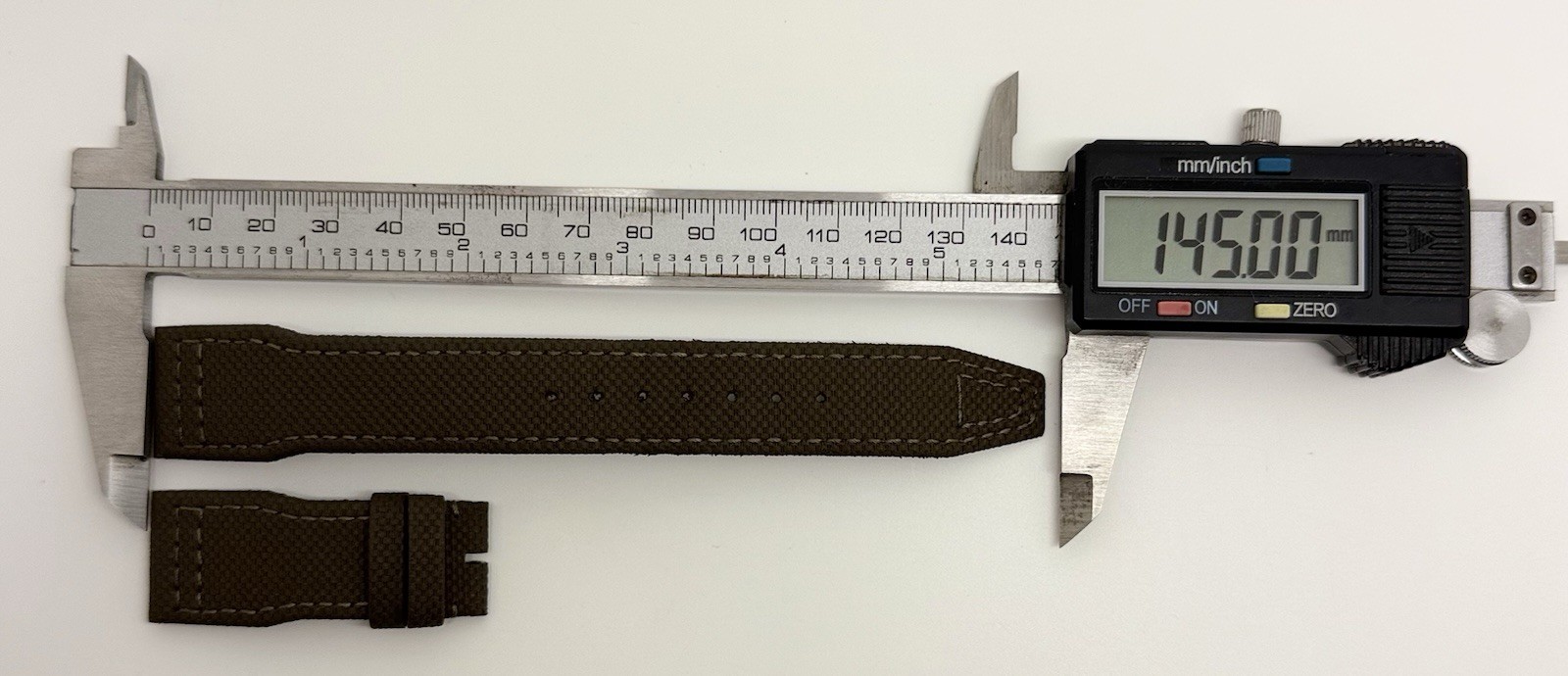 IWC 21mm x 18mm Green Calfskin Leather Watch Strap Band E05698 Authentic OEM
