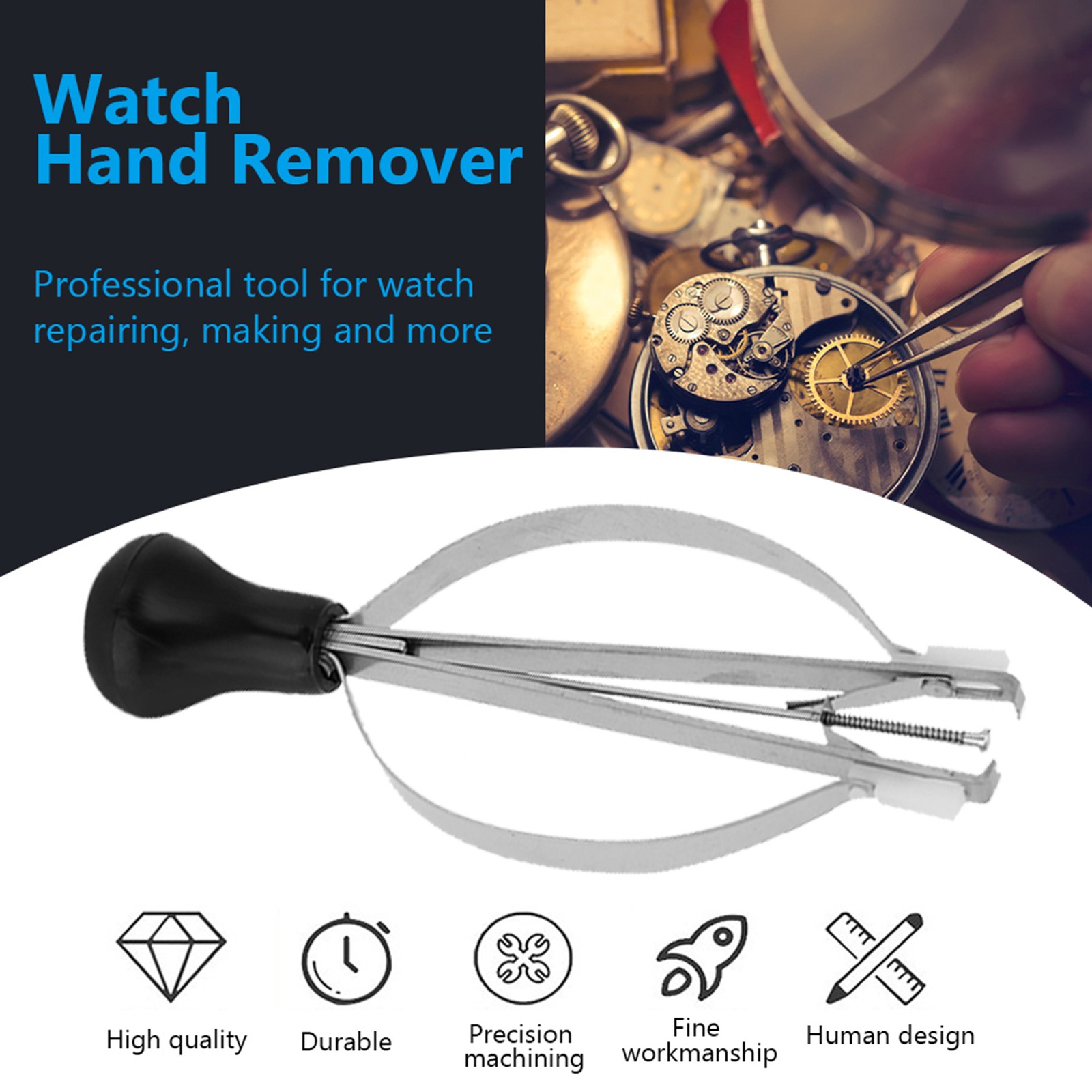 Sturdy Watch Hand Remover Plastic Tips Lifter Tool For Watch Repair