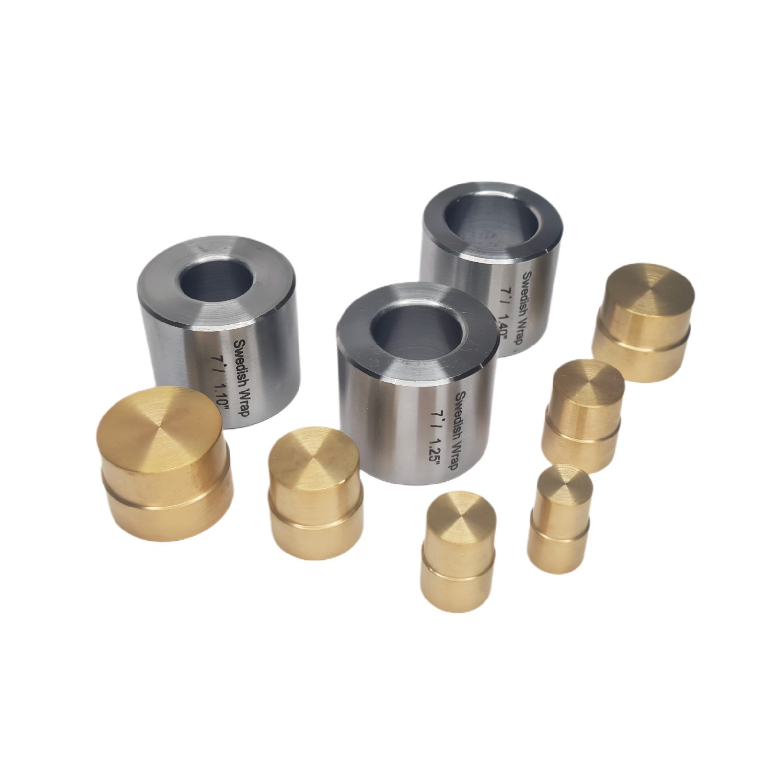 Set of 3 PC Swedish Wrap Dies With 6 Double Ended Brass Push Rods – Coin Ring