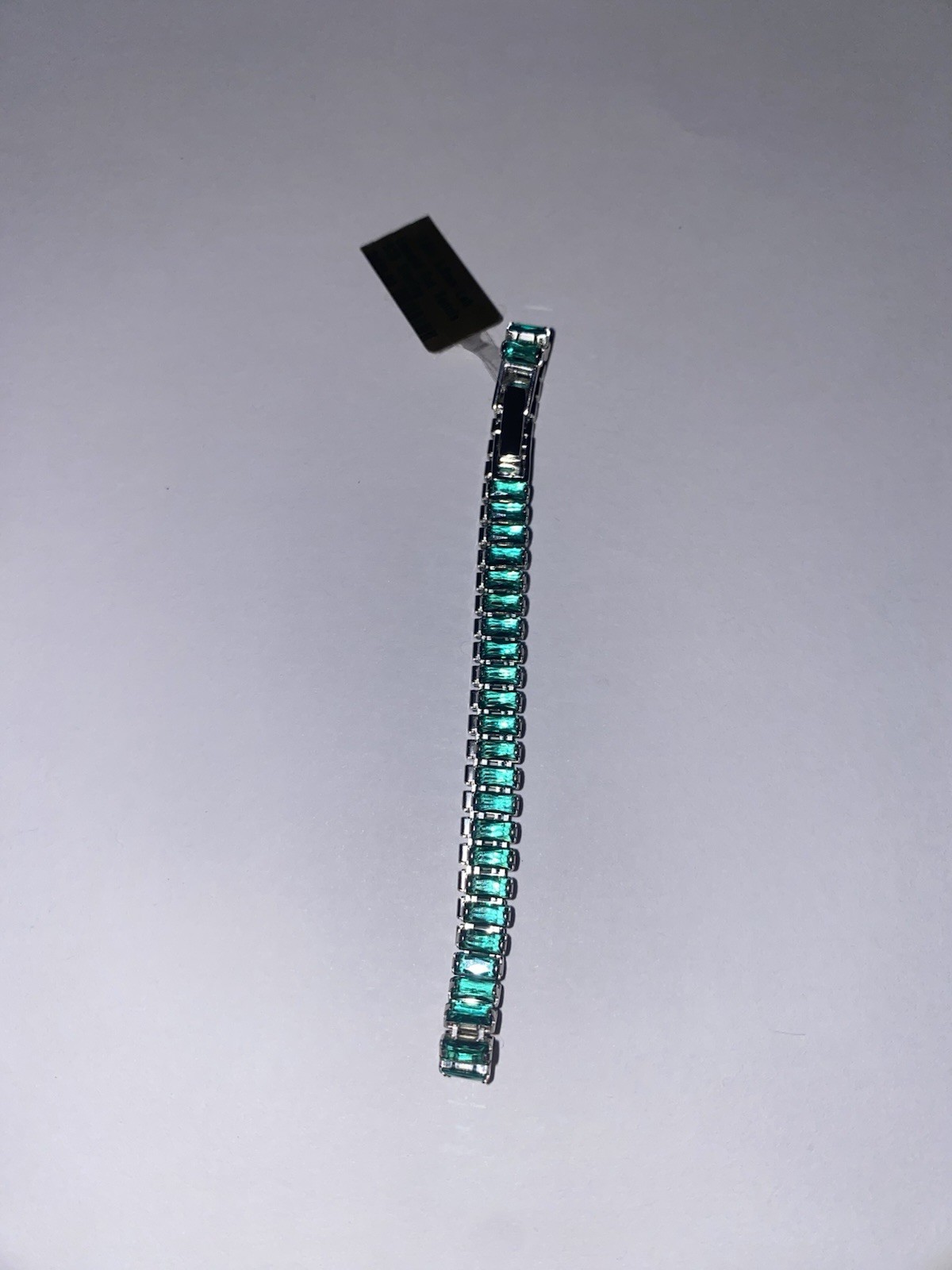 Emerald Cut Lab created Emerald Tennis bracelet 13.5 ct -7.5 inch -5.8mm