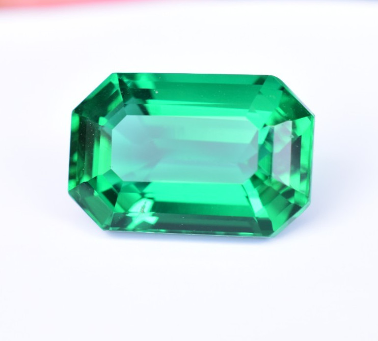 Natural Green Emerald 15.75 Ct Emerald Cut AGL Certified Stunning Loose Gemstone