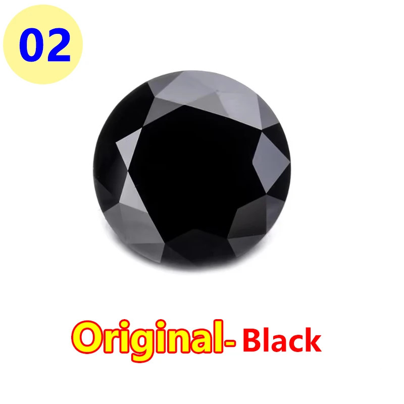 GRA VVS1 Multicolor 0.1-5ct Round Cut Moissanite Stone Wholesale for Jewelry