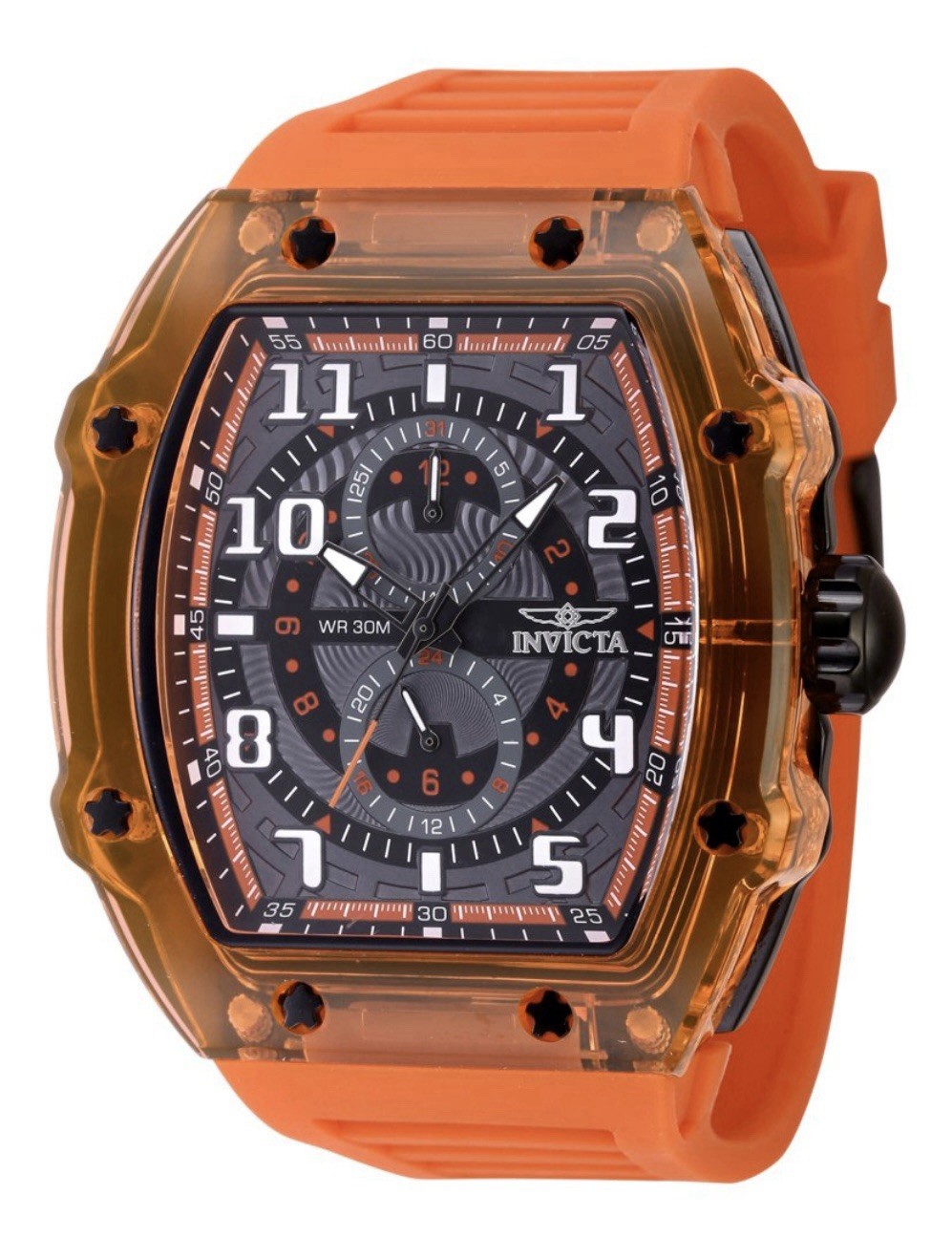 Invicta Racing Cyclone Men’s Chronograph Watch 48.5mm Orange Black 48718 New NIB