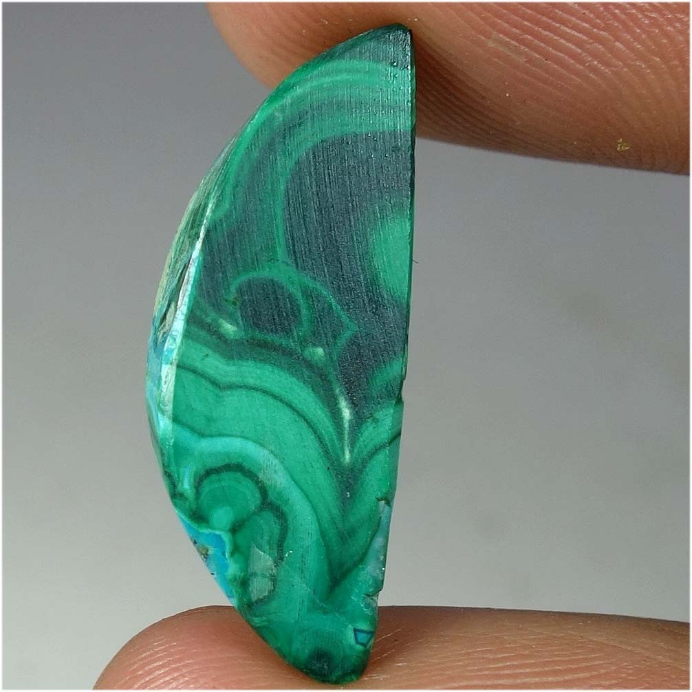 Natural Malachite Chrysocolla Fancy Cabochon Gemstone 16.65Cts 08x 25x 05mm