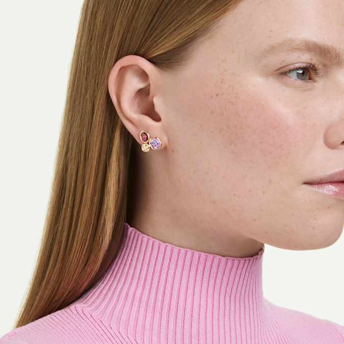 Swarovski Imber Earrings Mixed Cut, Glittering and Lustrous