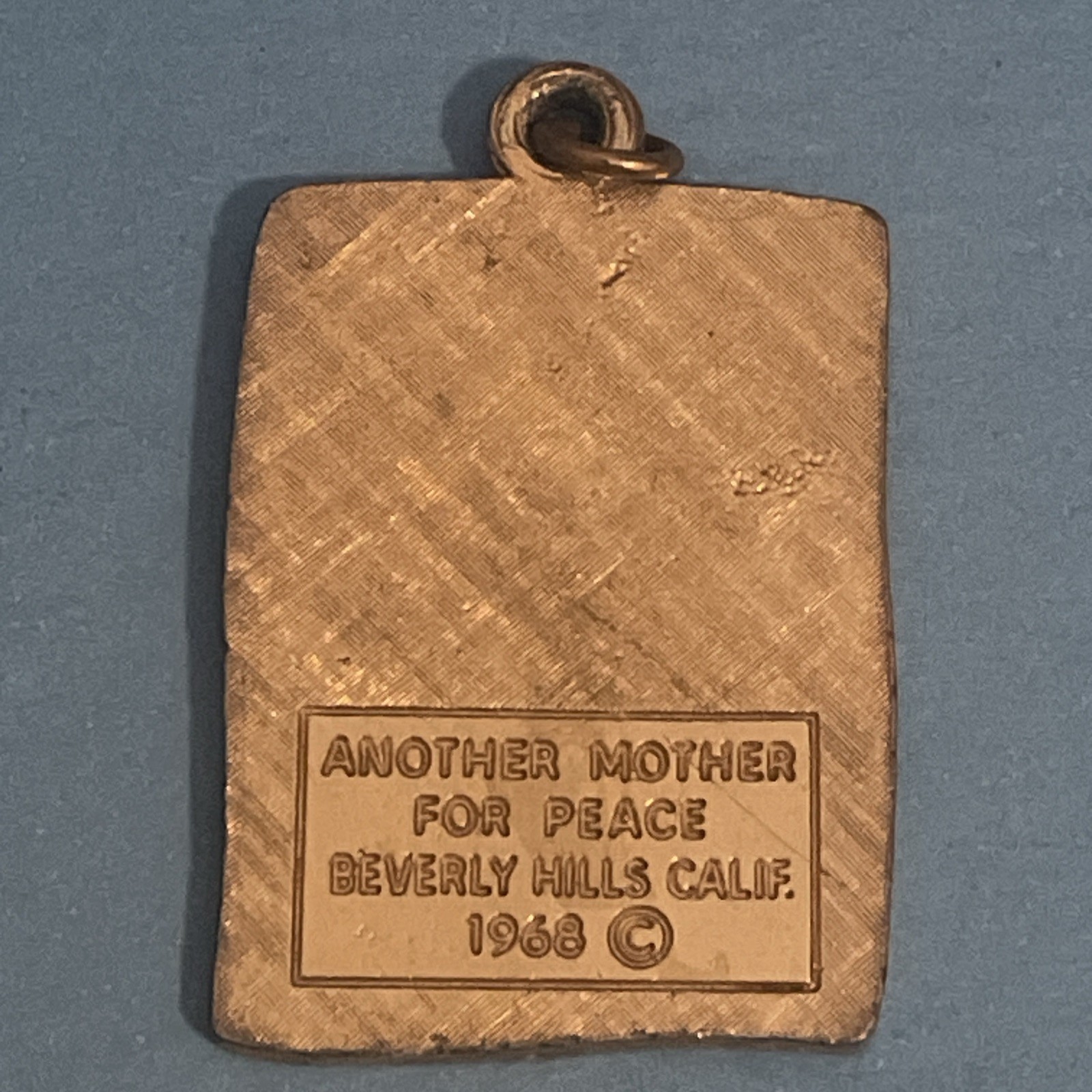 War Is Not Healthy For Children And Other Living Things Pendant 1968 Vintage Art