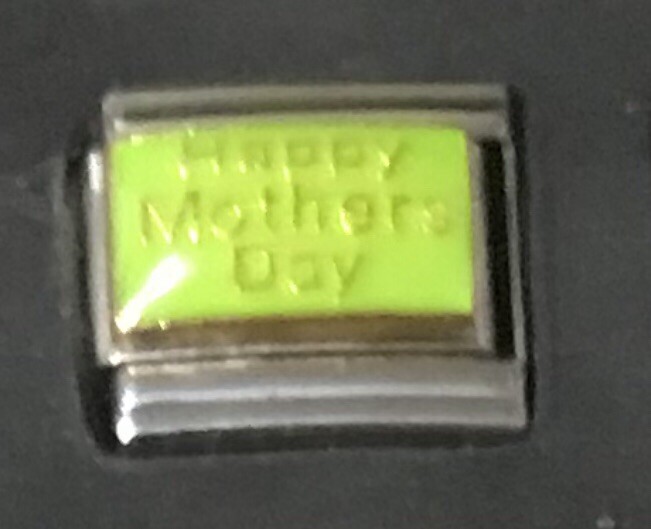 Happy Mother’s Day Wholesale Italian Charm Enamel 9mm Link K40