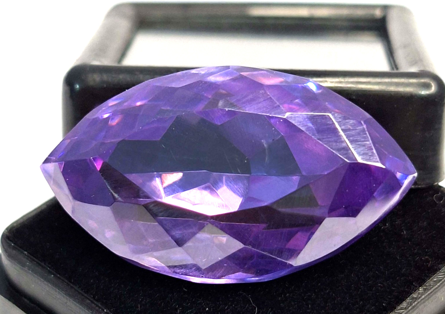 Purple Zircon Marquise Cut 58-60 Ct Natural Certified Loose Gemstone RK856