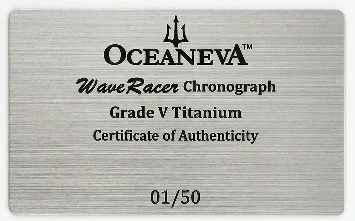 OCEANEVA WAVERACER METEORITE SWISS MADE 41 JEWEL AUTOMATIC CHRONO SAPPHIRE WATCH