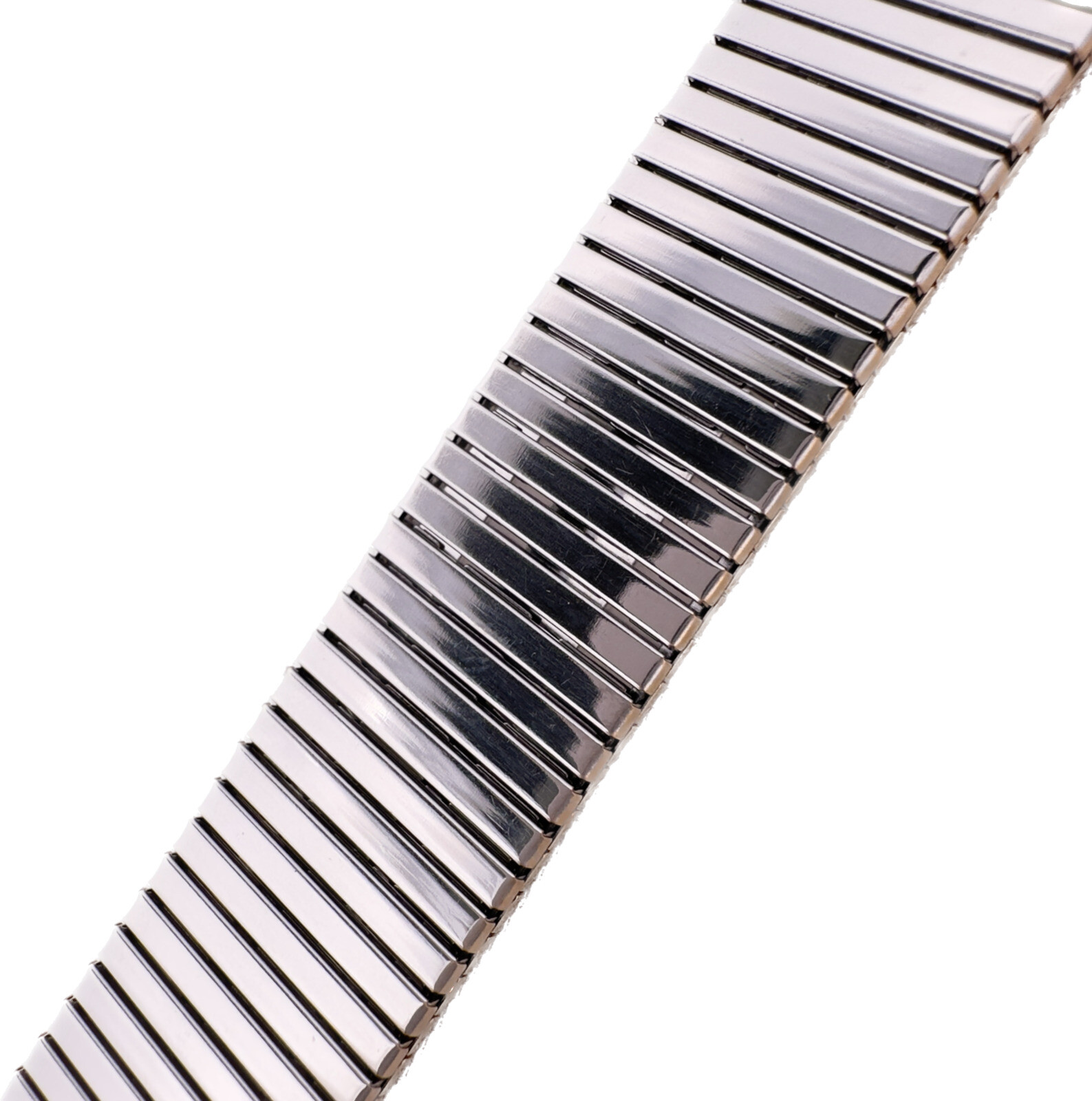 Vintage 17mm-21mm Sahara Ultra Thin 23k Gold Plate Stretch Men’s Wristwatch Band