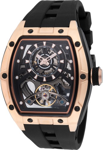 Invicta Men’s 49037 S1 Rally Automatic 3 Hand Black Dial Watch