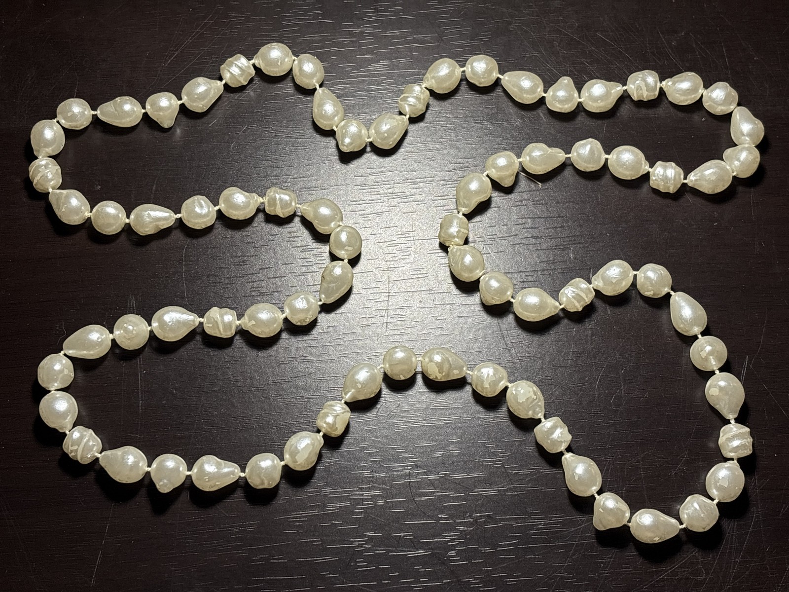 Baroque Faux Pearl Necklace Mid-20th Century (circa 1940s-1970s)