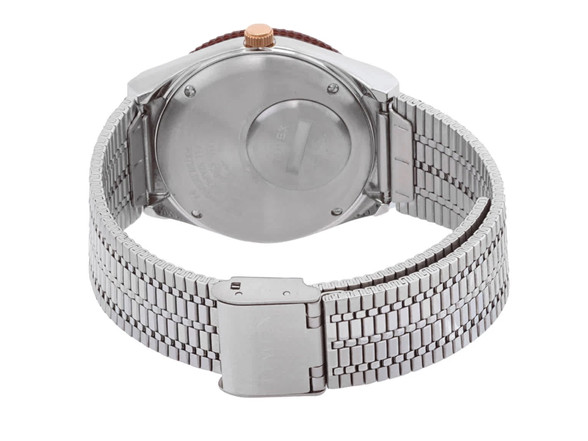 Timex Q 36mm Women’s Watch TW2U95600VQ Silver/Rose Gold Mesh – NIB with Papers