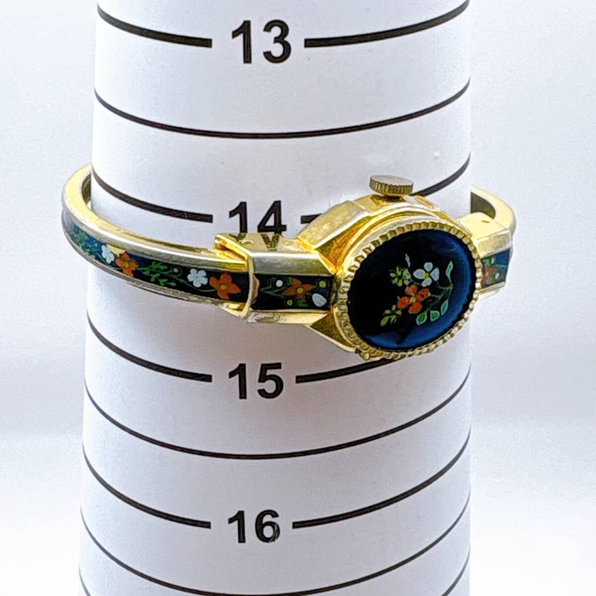 HUDSON Cloisonn Bangle Watch Swiss Made 17 Jewels