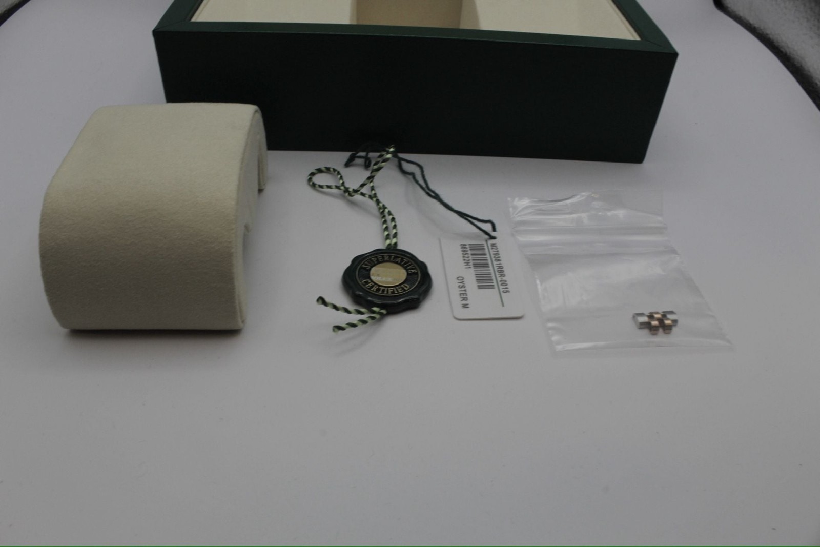 Genuine Rolex Datejust 28 Box, Papers & Extra Link Set (279381RBR) — NO WATCH