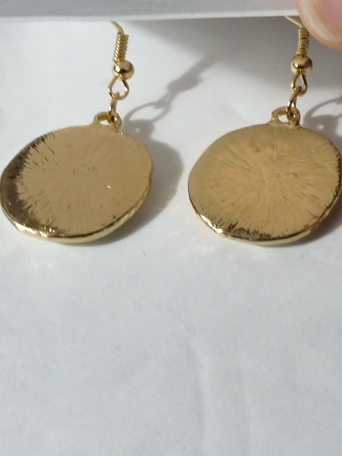 Lemon Slice Gold Tone Drop Earrings Designed By Korea