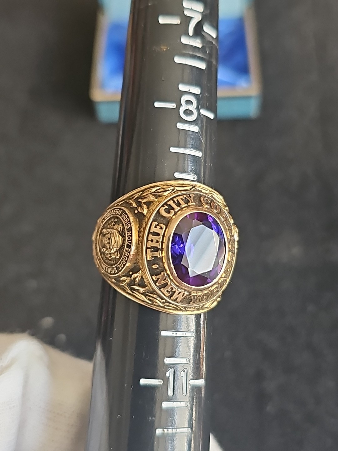Vintage 1958 Balfour 10K Yellow Gold The City College New York Ring 23.4 Grams