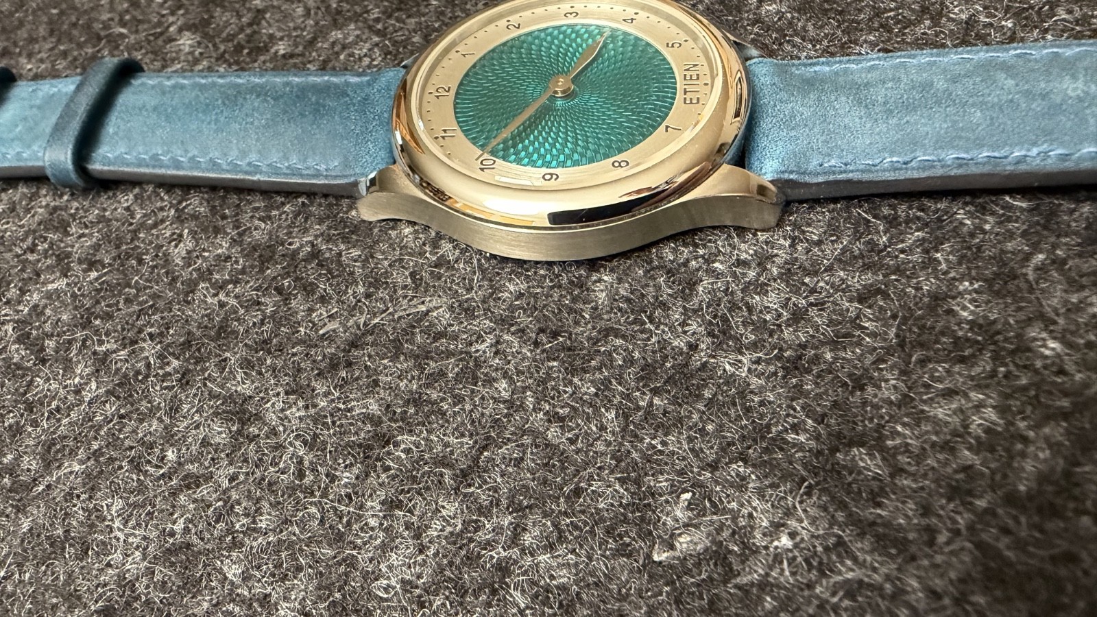Etien T02 Guilloche Flinque Enamel Dial 39mm ETA 7001 Manual Sapphire Full Set