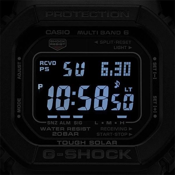 CASIO G SHOCK Men’s Watch Solar Radio GW M5610U 1B Black Reverse LCD