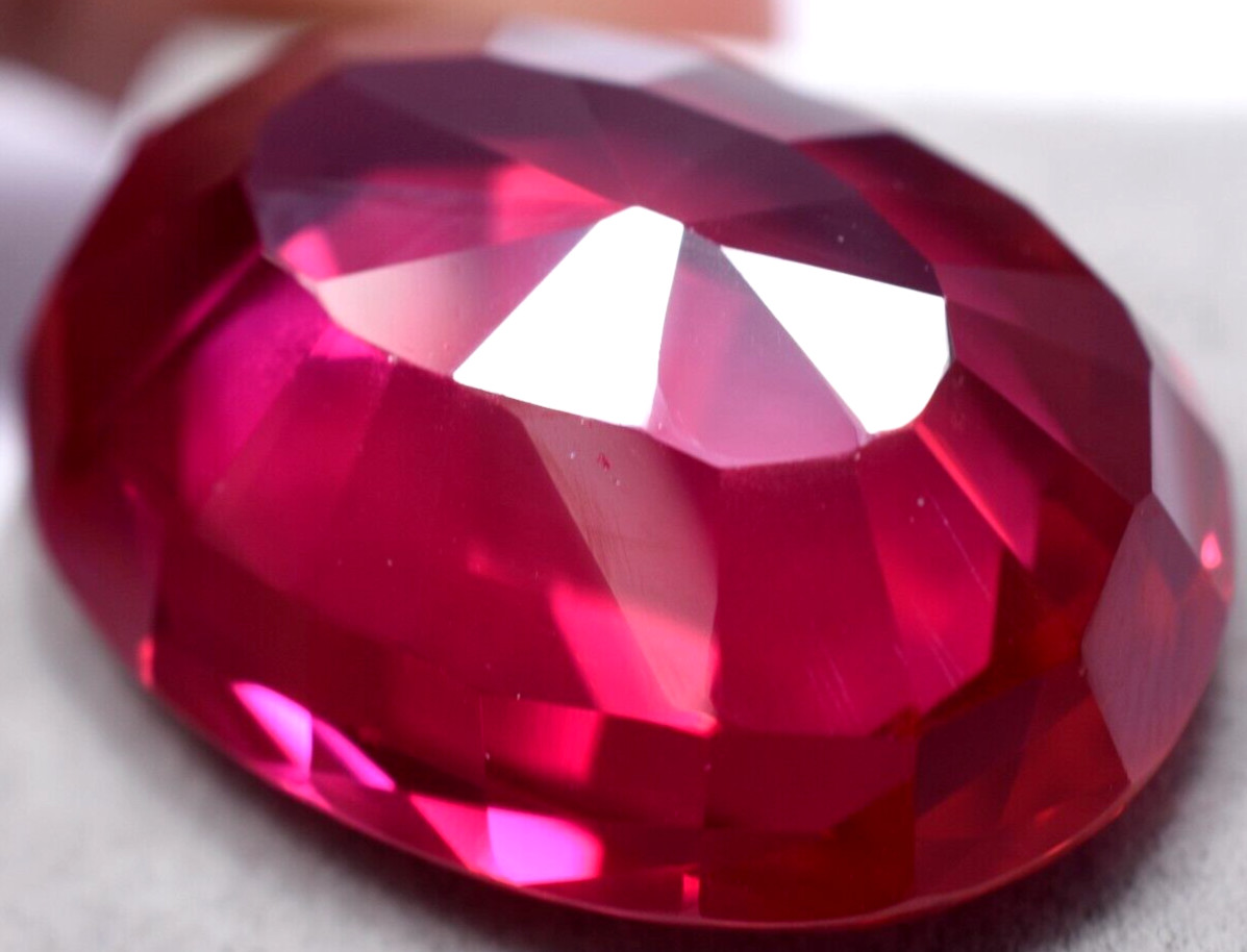 Natural 93.35 Ct Mogok Pink Huge Ruby Sparkling GGL Certified Loose Gemstone