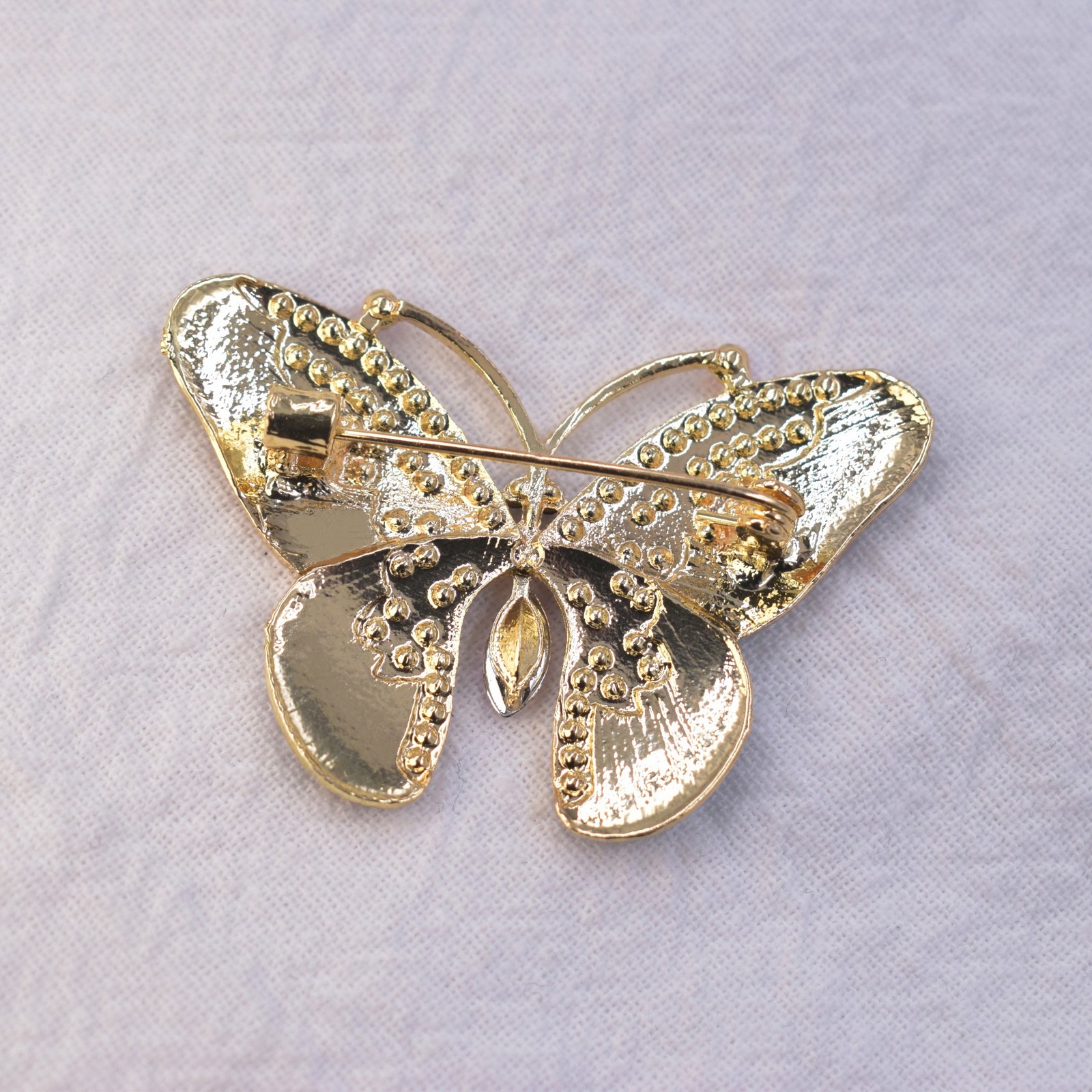 Fashion Luxury Colorful Rhinestone Butterfly Brooches for Women Insect Brooch
