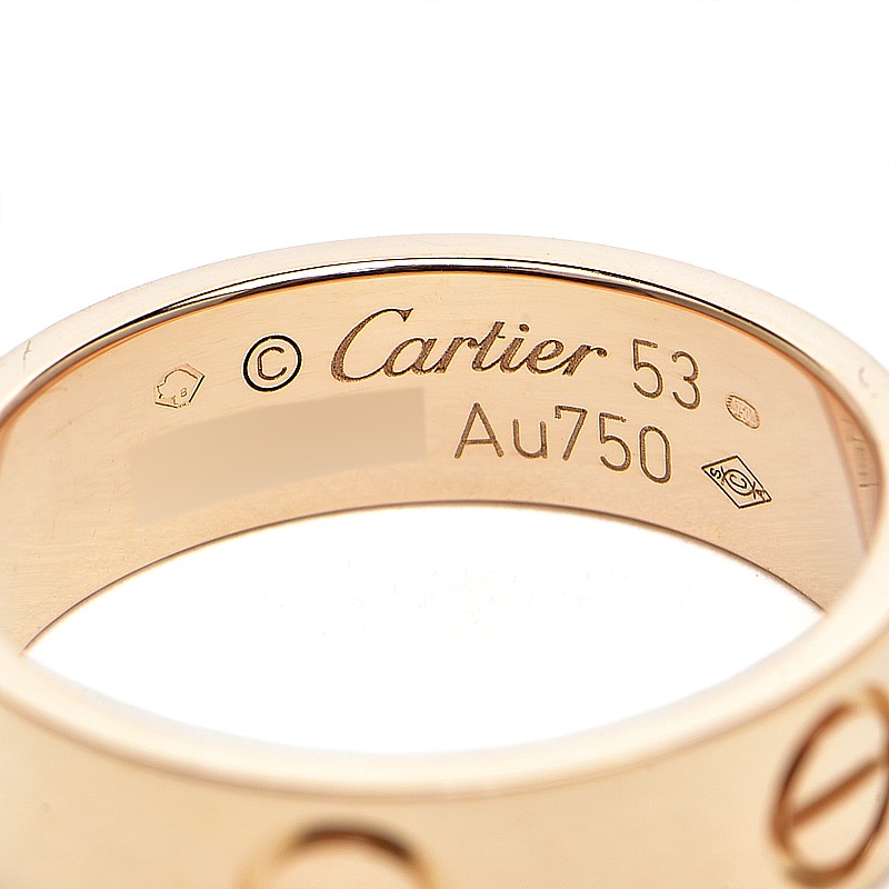 Cartier LOVE Ring #53 US6-6.25 B4084853 K18PG MM PG 5.7g 726553
