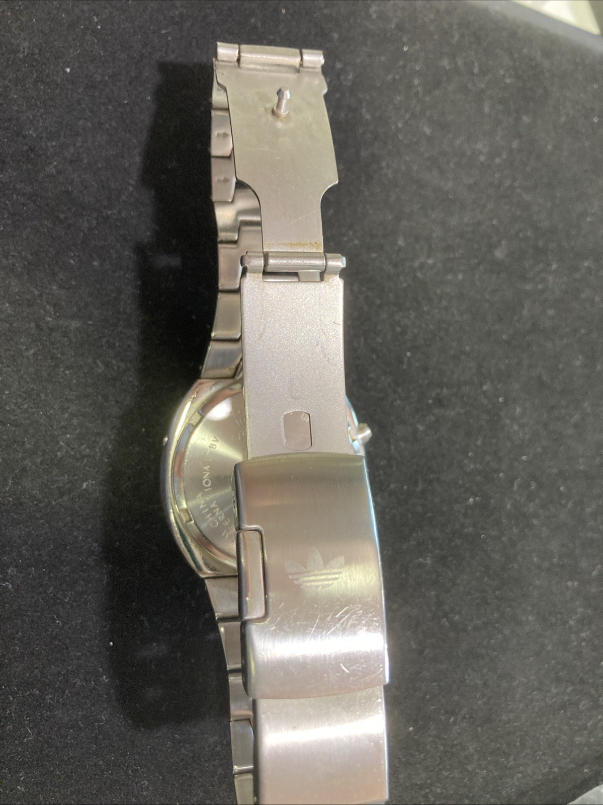 Adidas HSD 601 LED Watch silver steel digital red 70s 80s retro