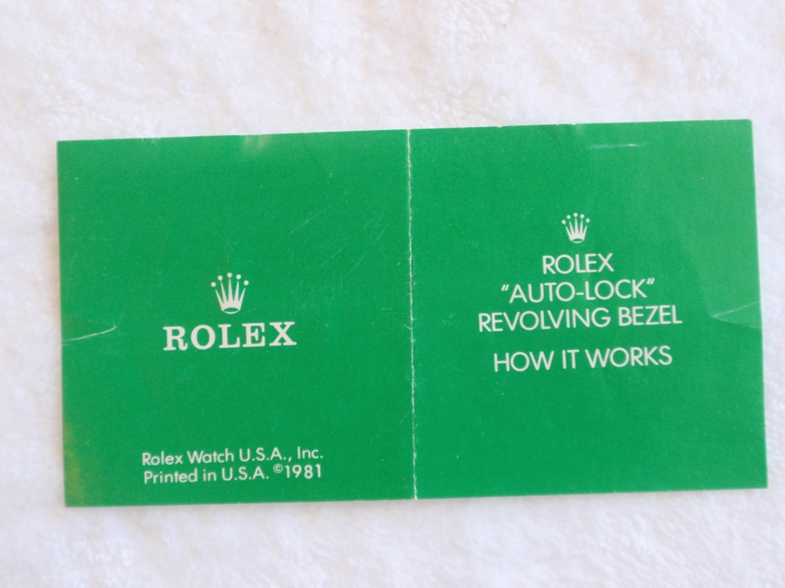 Rare Rolex Bezel User Manual Auto Lock Bezel – How it works