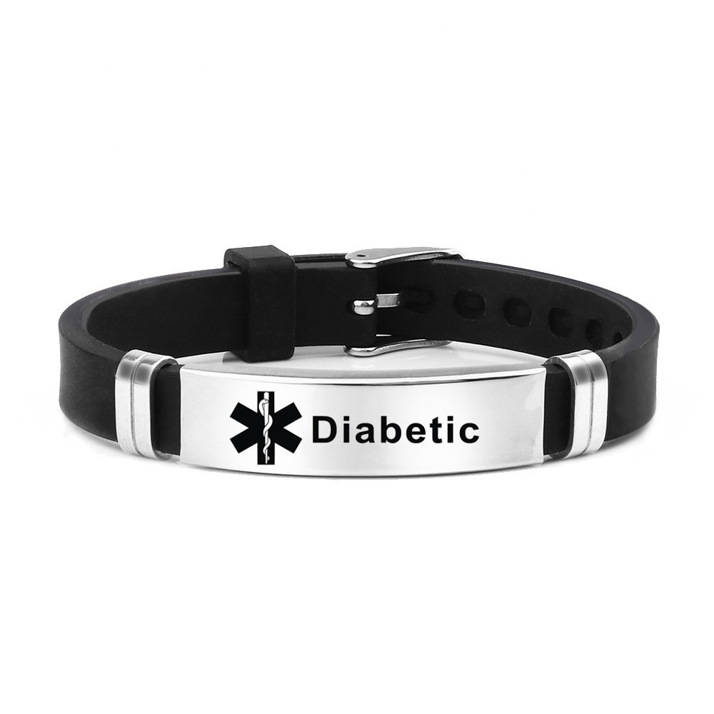 Custom Engraved Medical ID Bracelet Emergency Medical Alert Men’s Wristband